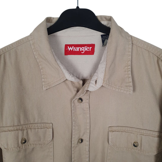 Mens Beige Wrangler Shirt