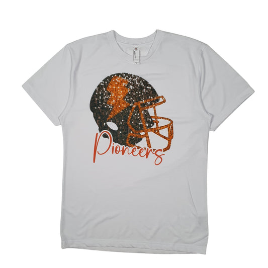 Mens White Sublivie Pioneers American Football Short Sleeve T Shirt