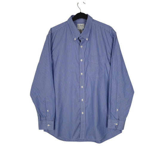 Mens Blue L.L.Bean Long Sleeve Shirt