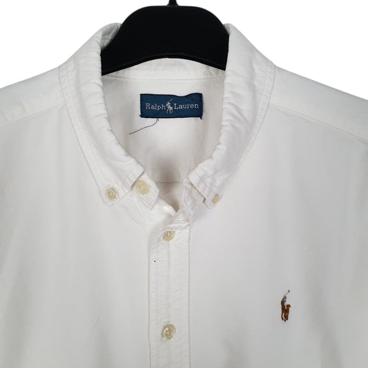 Mens White Ralph Lauren Oxford Shirt