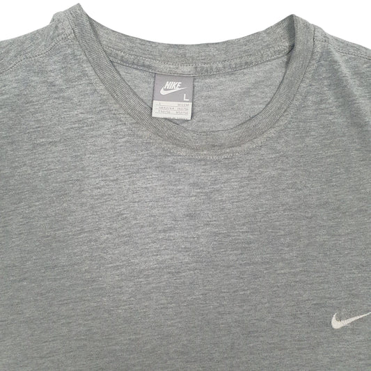 Mens Grey Nike Vintage 00s Full Zip T Shirt
