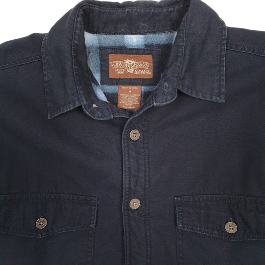 Mens Navy Levis Fleece Lined Coat
