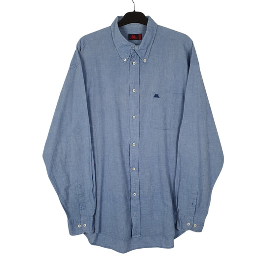 Mens Blue Kappa Long Sleeve Shirt
