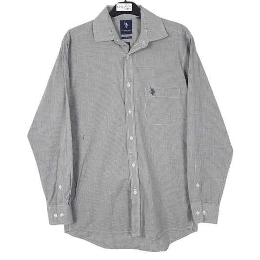 Mens Grey US Polo Assn Long Sleeve Shirt