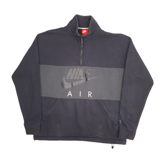 Mens Black Nike Air Quarter Zip Jumper