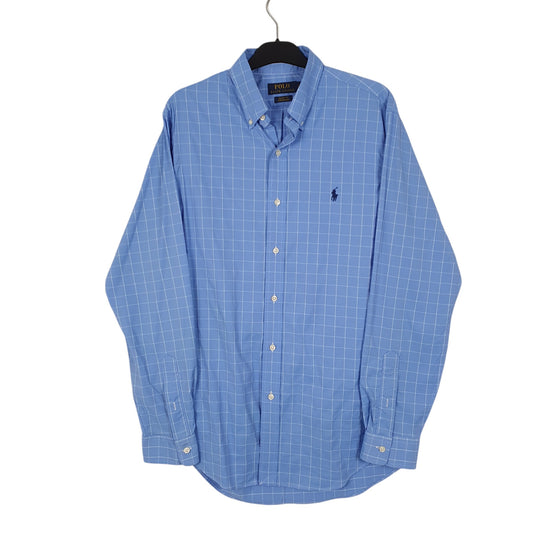 Mens Blue Ralph Lauren Long Sleeve Shirt