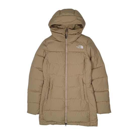 Womens Beige The North Face Longline Parka Trench Coat