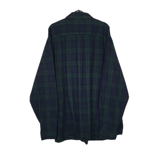 Mens Navy L.L.Bean Thick Flannel Shirt