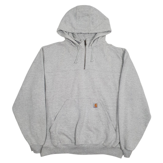 Mens Grey Carhartt Hoodie Jumper