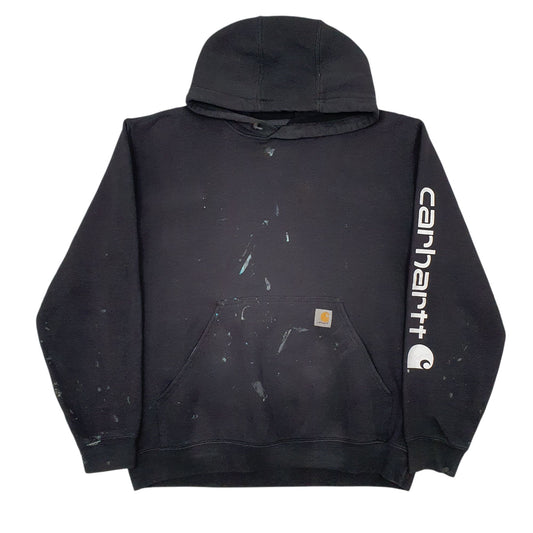 Mens Black Carhartt Original Fit Hoodie Jumper