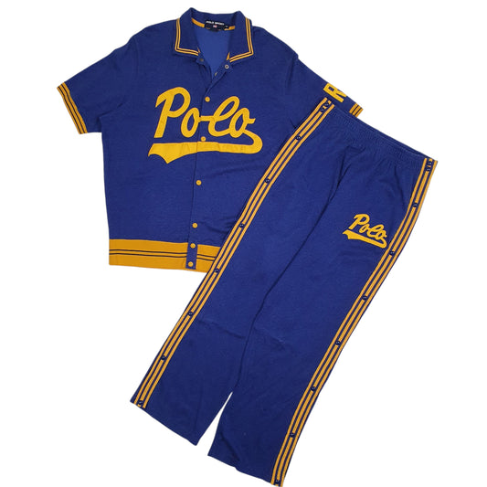 Mens Blue Polo Ralph Lauren Polo Sport Tracksuit Full Zip Jumper