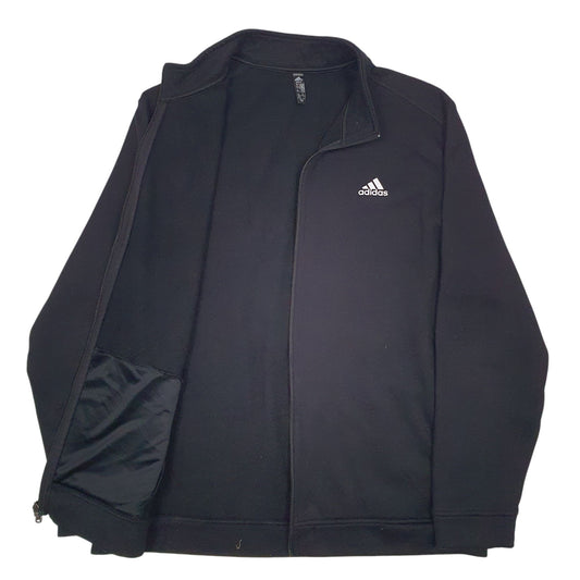 Mens Black Adidas Full Zip Jumper