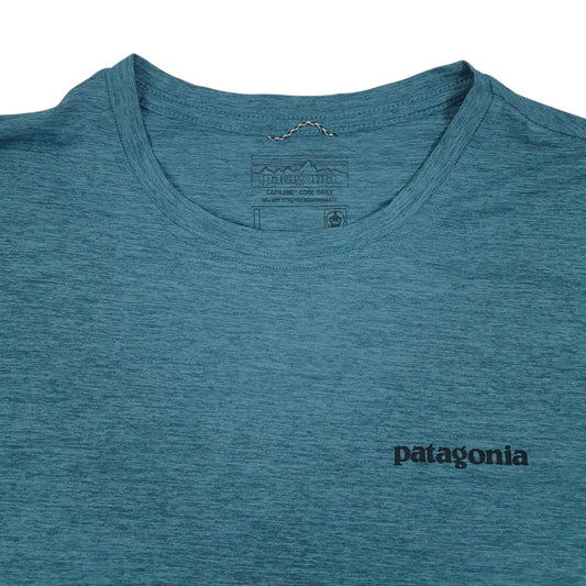 Mens Blue Patagonia Capilene T Shirt