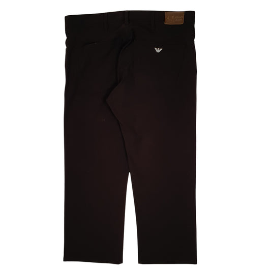 Mens Brown Armani Jeans Stretch Trousers