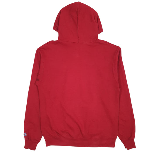 Mens Red Champion Hoodie Jumper