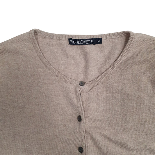 Womens Beige Woolovers Cardigan Jumper
