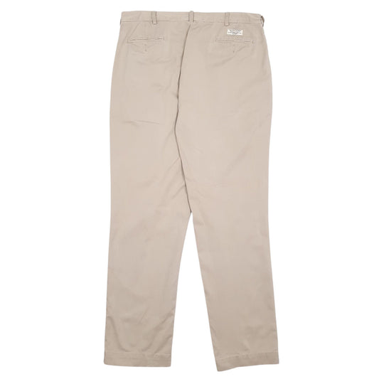 Mens Brown Polo Ralph Lauren Andrew Plant Pleated 90s Trousers