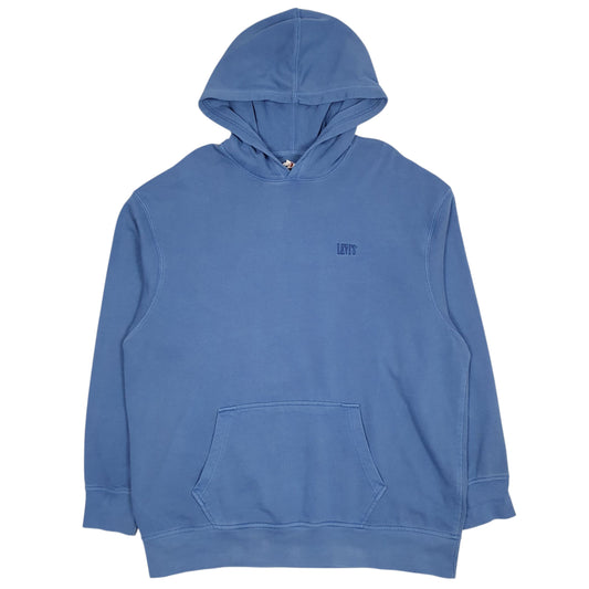 Mens Blue Levis Hoodie Jumper