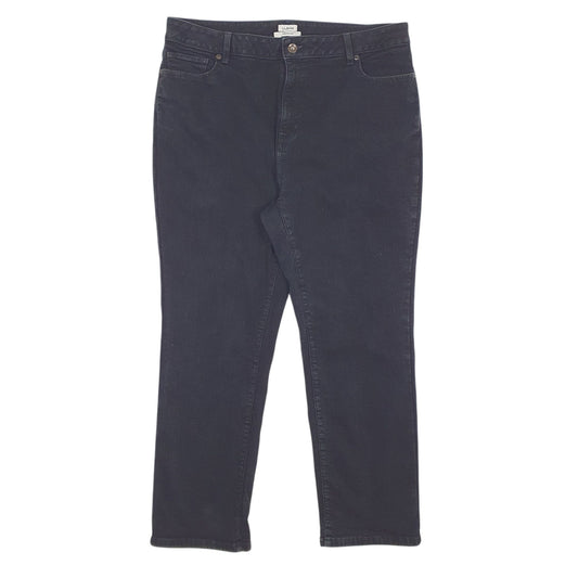 Womens Black L.L.Bean Blanket Lined Classic JeansW36 L28