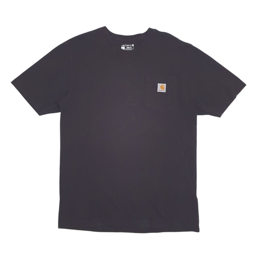Mens Black Carhartt Short Sleeve T Shirt