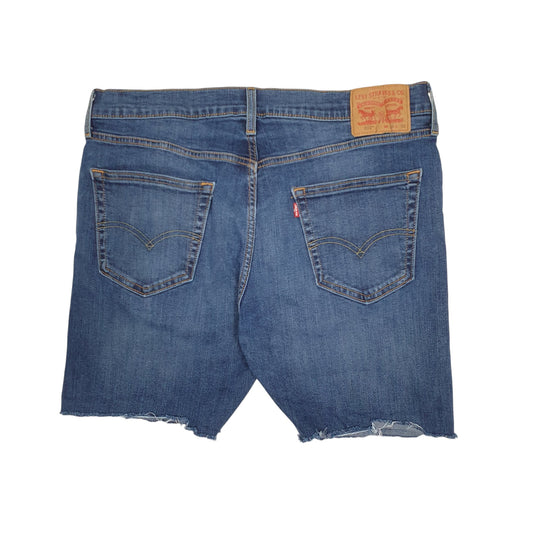 Mens Blue Levis 502 Cut Off Shorts