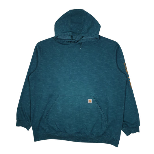 Mens Blue Carhartt Hoodie Jumper