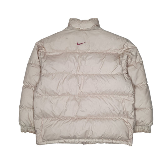 Mens Cream Nike Vintage 2000s Coat