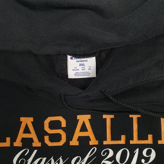 Mens Black Champion Lasalle Hoodie Jumper