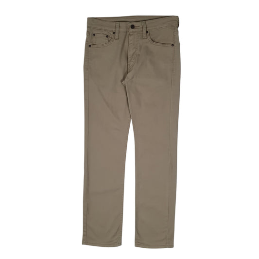 Mens Beige Levis 513 Straight Chino Trousers