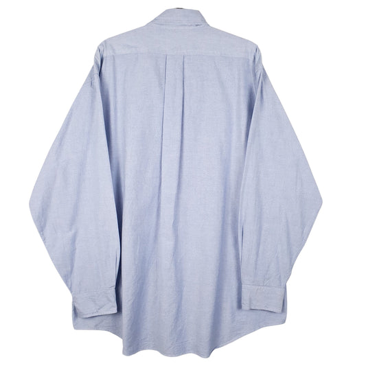 Mens Blue L.L.Bean Vintage 90s Made In USA Shirt