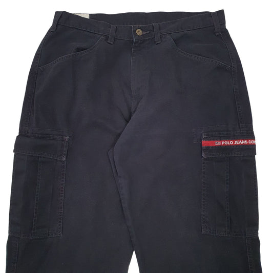 Mens Black Ralph Lauren Polo Jeans Co Trousers