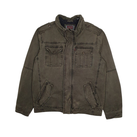 Mens Green Levis Military Coat