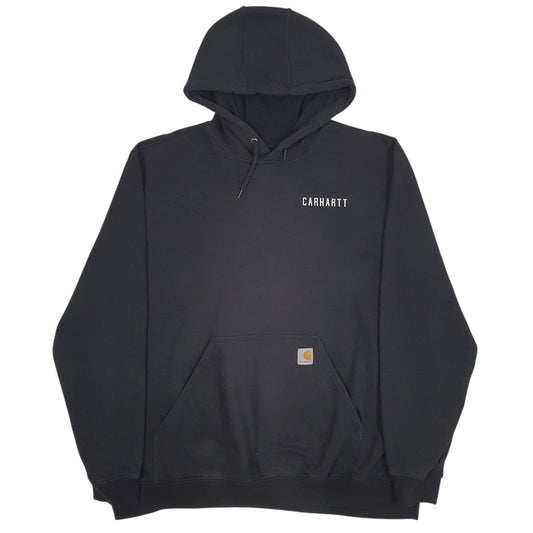 Mens Black Carhartt Hoodie Jumper