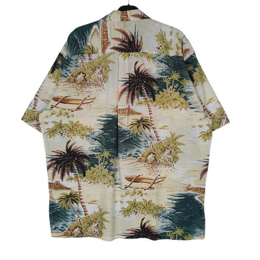 Mens Yellow Cooke Street Hawaiian Shirt