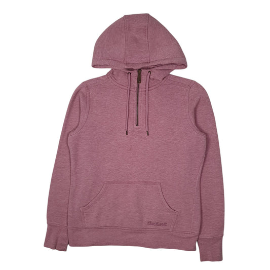 Womens Pink Carhartt Quarter Zip Hoodie Jumper