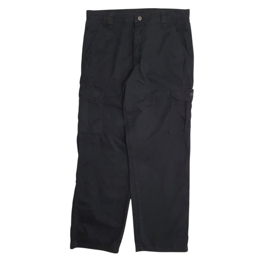 Mens Black Wrangler Cargo Trousers