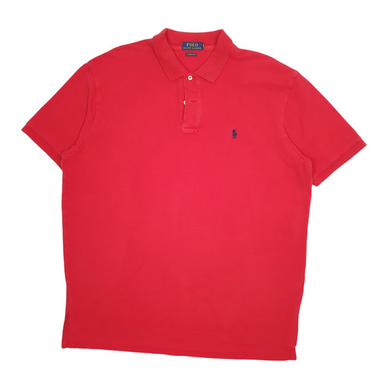Mens Red Polo Ralph Lauren Short Sleeve Polo Shirt