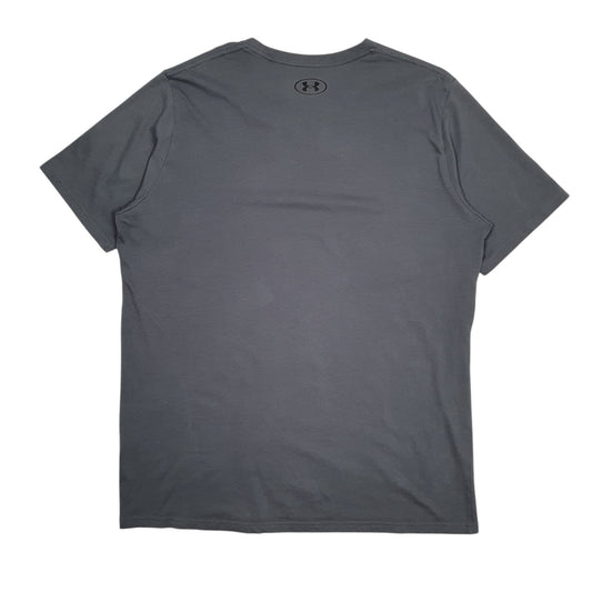 Mens Grey Underarmour Crewneck T Shirt