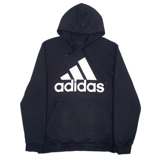 Mens Black Adidas Hoodie Jumper