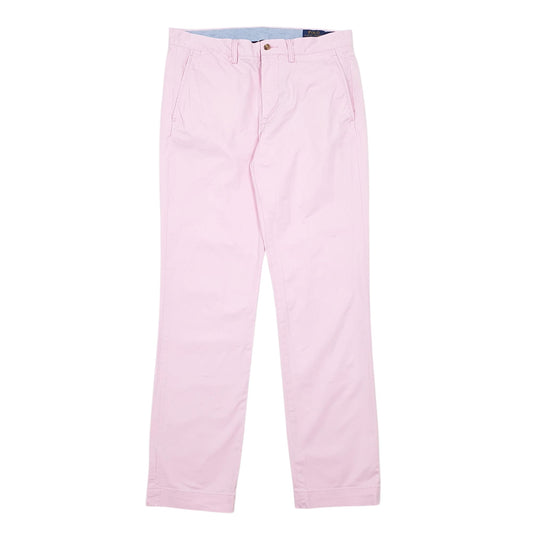 Mens Pink Polo Ralph Lauren Stretch Straight Fit Chino Trousers