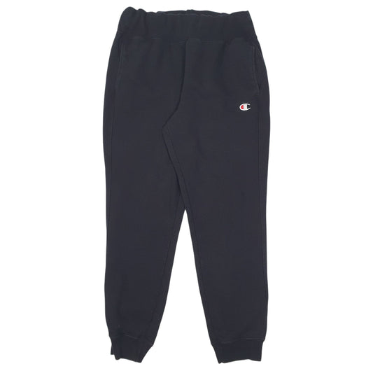 Mens Black Champion Reverse Weave Jogger Trousers