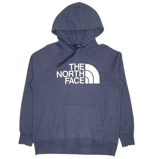 Womens Blue The North Face Spellout Hoodie Jumper