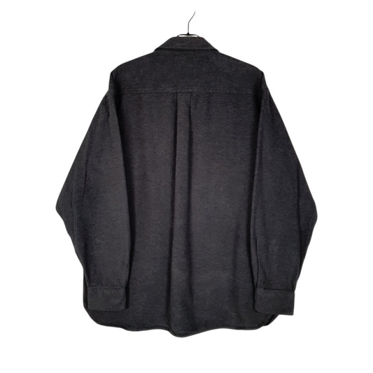 Mens Grey L.L.Bean Chamois Thick Flannel Shirt