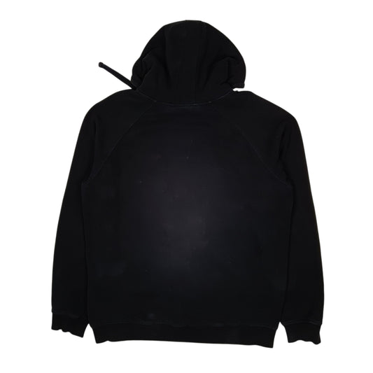 Mens Black Fila Hoodie Full Zip Jumper