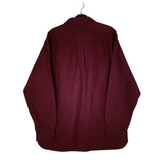 Mens Burgundy L.L.Bean Chamois Shirt