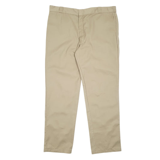 Mens Beige Dickies 874 Workwear Chino Trousers
