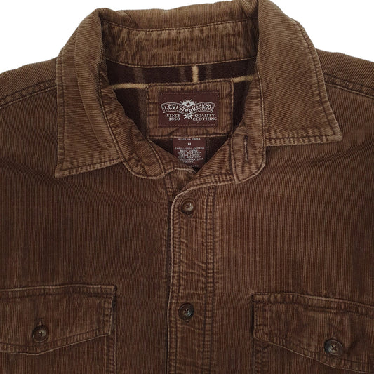 Mens Brown Levis Corduroy Overshirt Coat