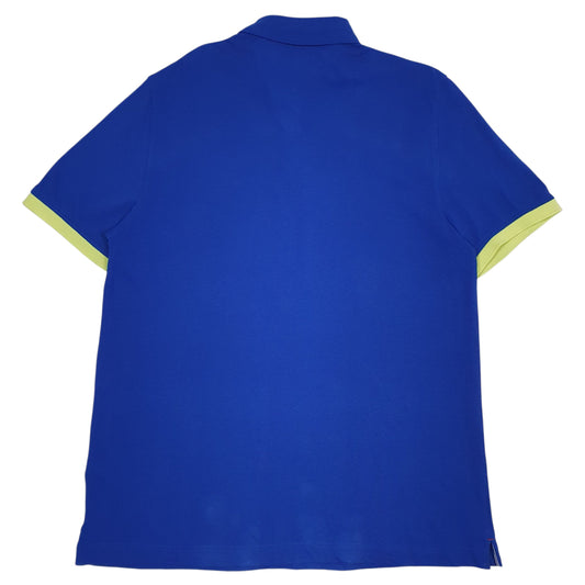 Mens Blue Tommy Hilfiger Hoodie Polo Shirt