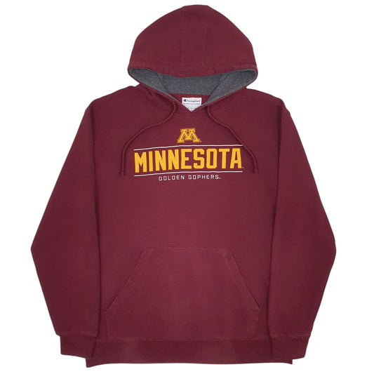 Mens Burgundy Champion Minnesota Golden Gophers Hoodie Jumper