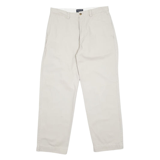 Mens Grey Polo Ralph Lauren Vintage 90s Chino Trousers